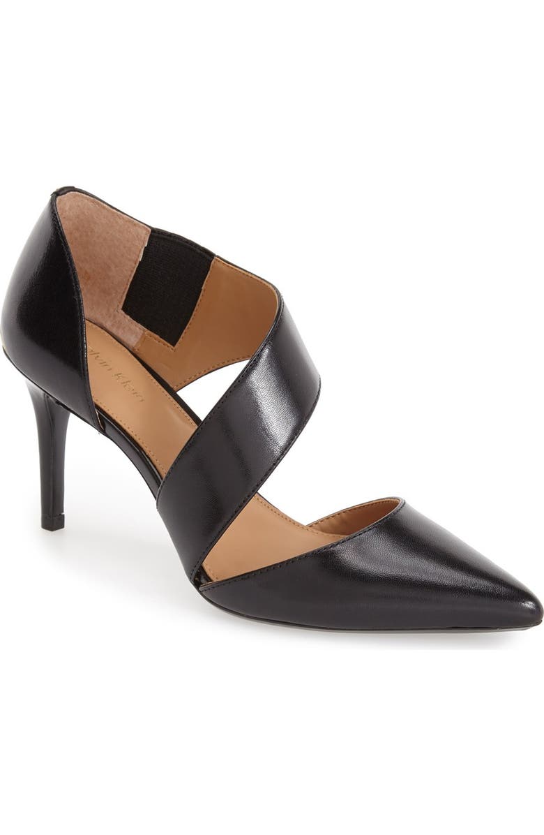 Calvin Klein 'Gella' Pointy Toe Pump, Main, color, Black