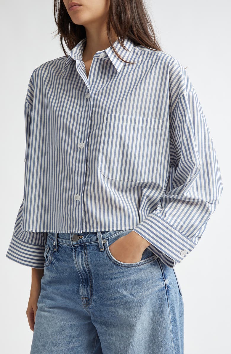 TWP Next Ex Crop Button-Up Top, Alternate, color, 