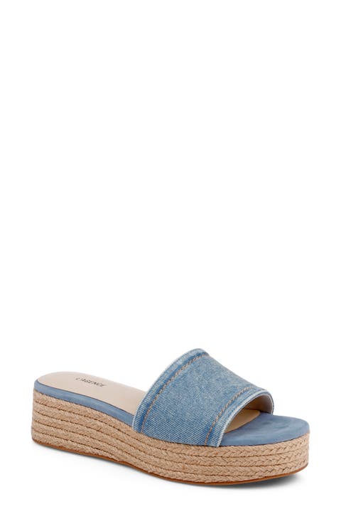 Ramani II Espadrille Platform Wedge Slide Sandal (Women)