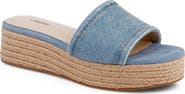 L'AGENCE Ramani II Espadrille Platform Wedge Slide Sandal