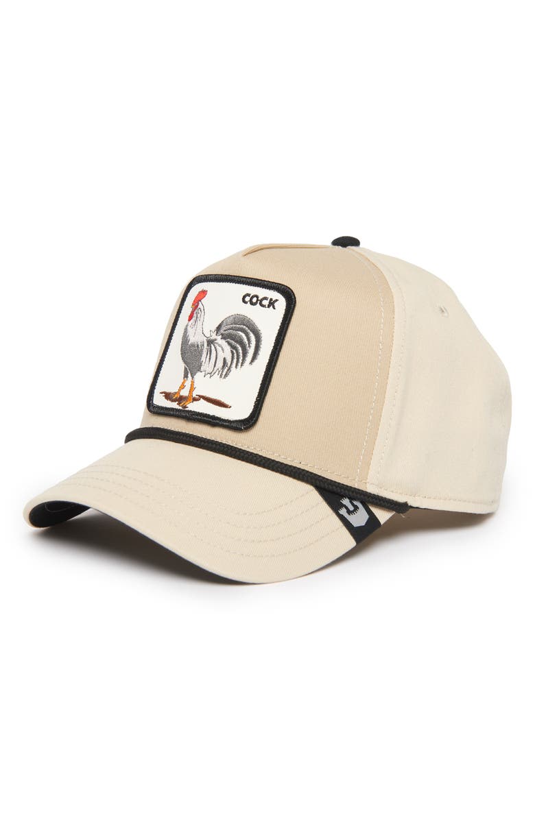 Goorin Bros. Rooster 100 Patch Snapback Hat, Alternate, color, Creme