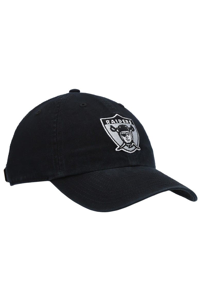 Men's '47 Black Las Vegas Raiders Clean Up Legacy Adjustable Hat, Alternate, color, BLACK