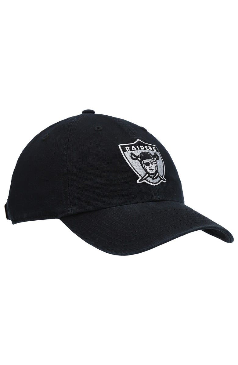 '47 Men's '47 Black Las Vegas Raiders Clean Up Legacy Adjustable Hat, Alternate, color, Black