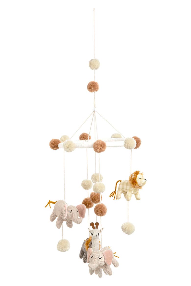 Kendi Animal Baby Mobile, Main, color, WHITE