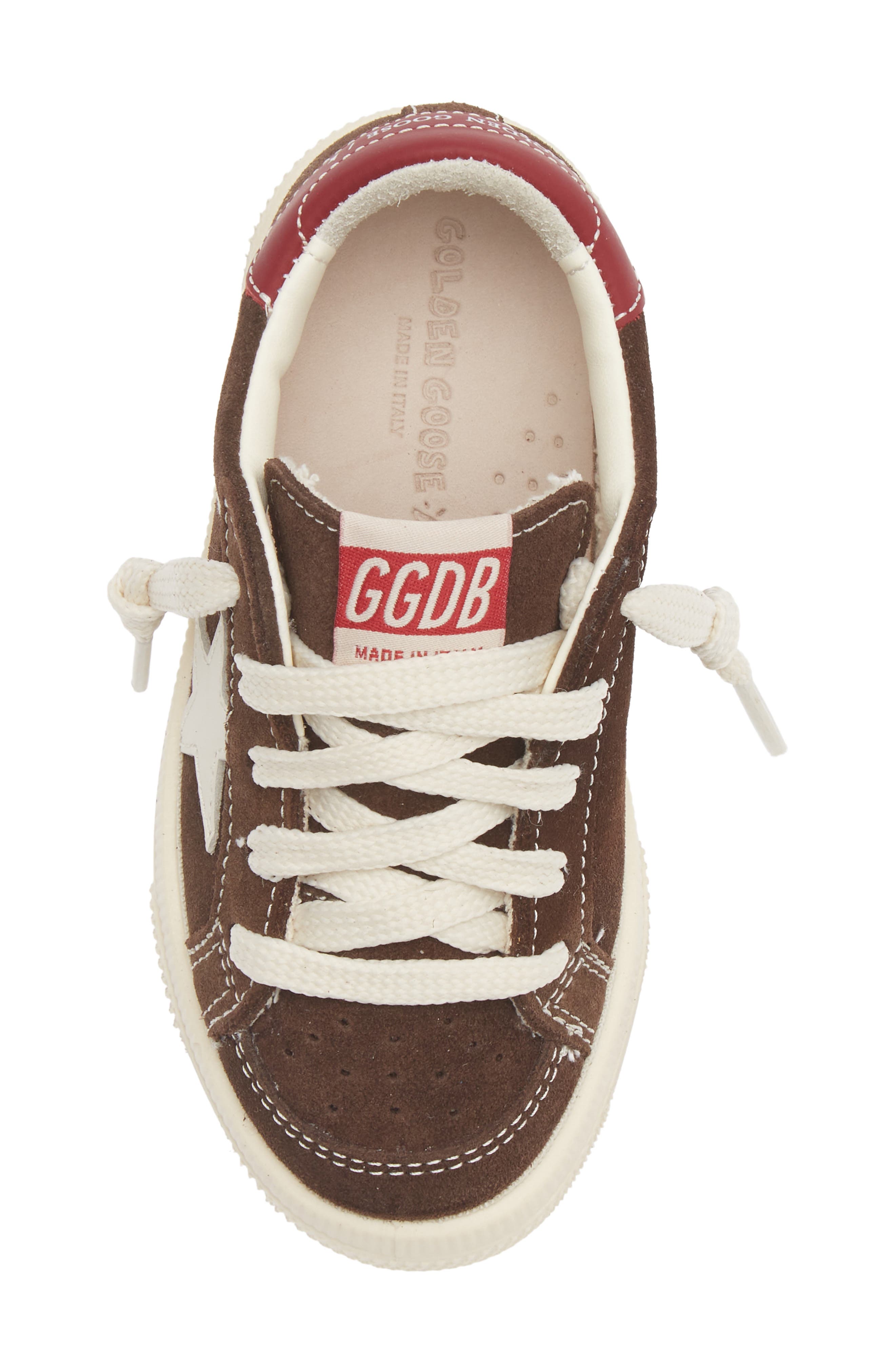 Kids' May Sneaker, Alternate, color, BROWN/ WHITE/ RED