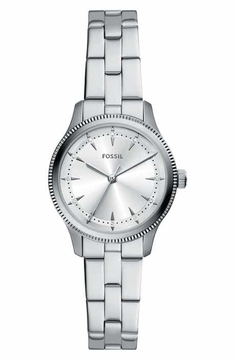 Fossil Brynn Three-Hand Stainless Steel Bracelet Watch, 30mm