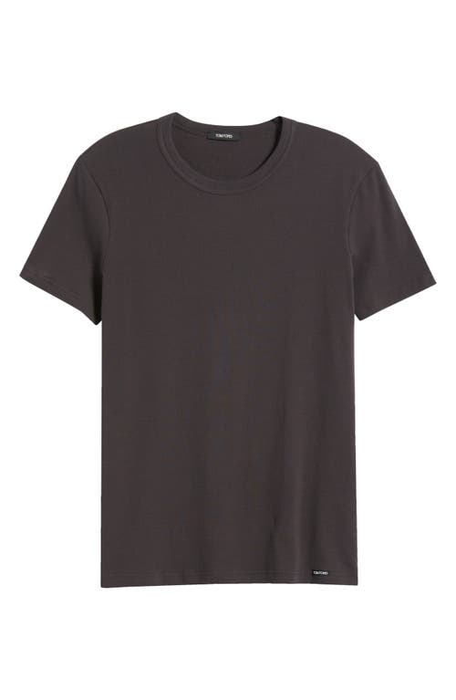 Tom Ford Plain Cotton Undershirt In Gray