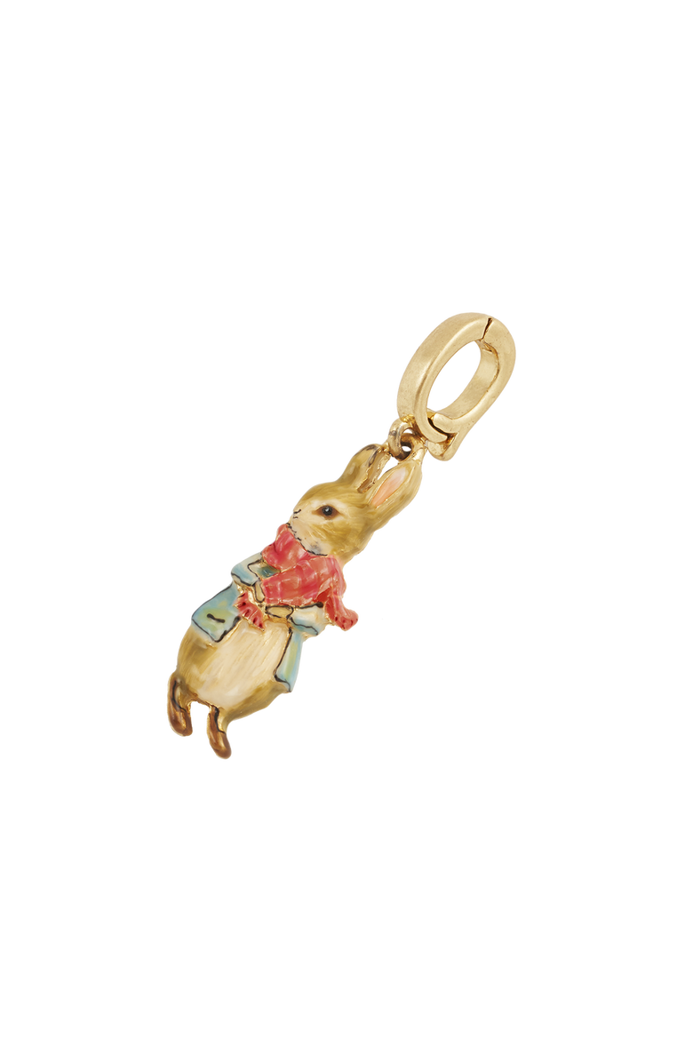 x Peter Rabbit with Scarf Bracelet, Alternate, color, Gold