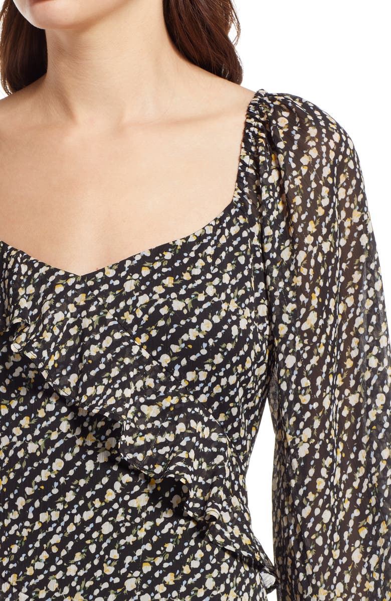 FLORET STUDIOS Long Sleeve Layered Midi Dress, Alternate, color, 