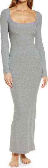 Cotton Rib Maxi Dress