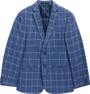 Michael Kors Kids' Windowpane Linen Blend Blazer