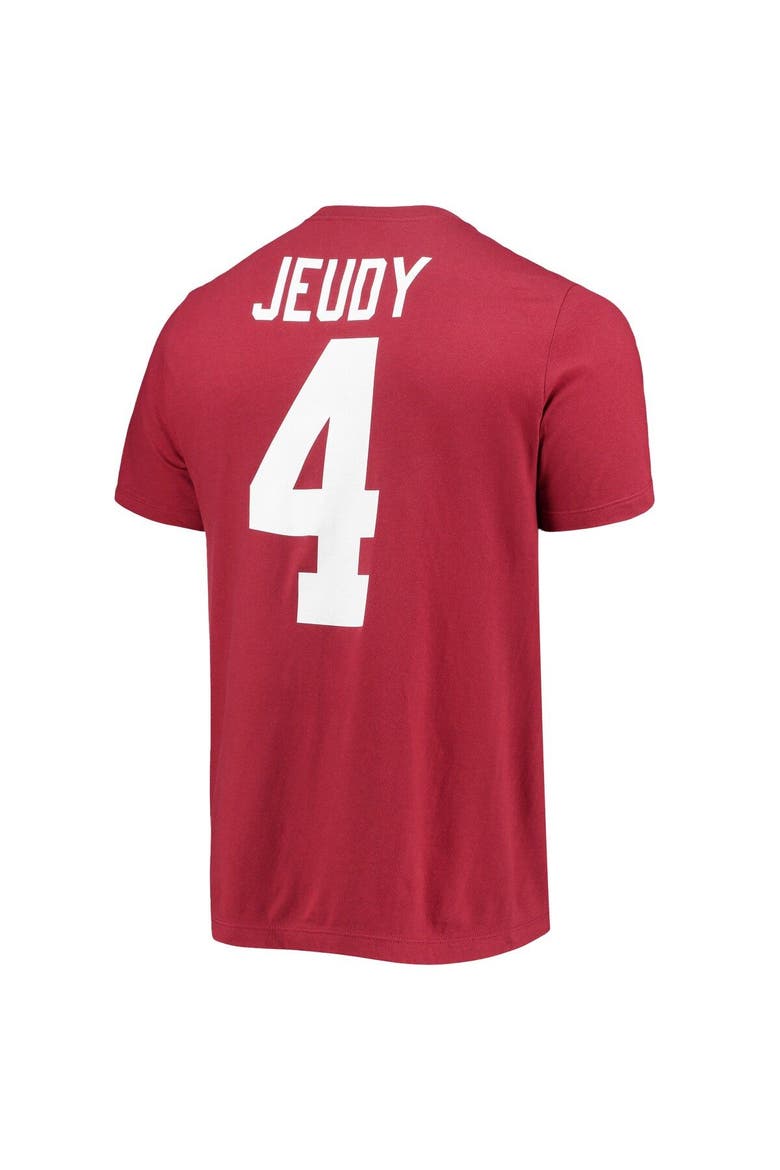 Men's Nike Jerry Jeudy Crimson Alabama Crimson Tide Alumni Name & Number T-Shirt, Alternate, color, Crimson