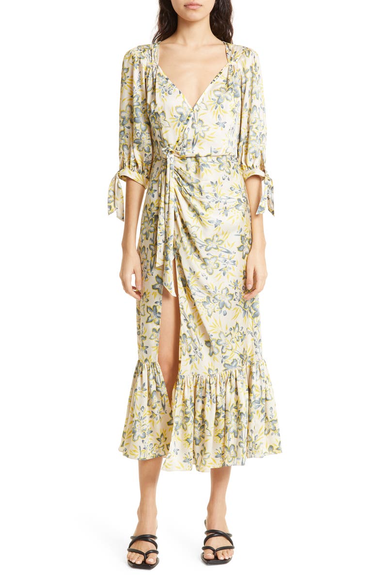Cinq à Sept Kerstin Floral Midi Dress, Main, color,