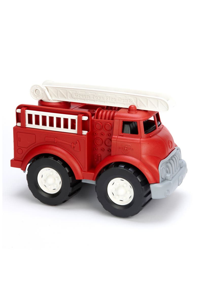 Fire Truck Toy, Main, color, DARK RED