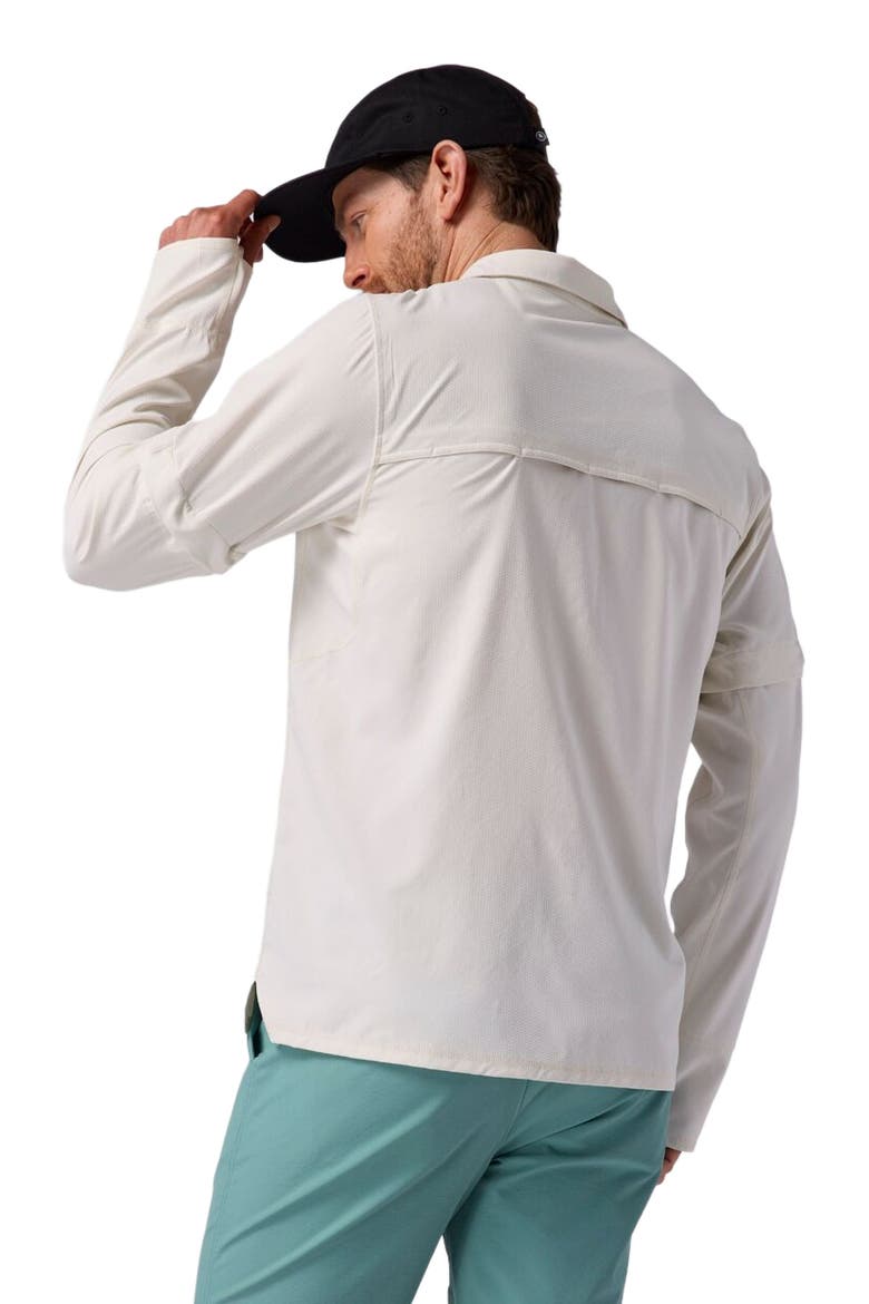 Tahoe Woven Convertible Snap-Up Shirt - Men's, Alternate, color, Egret