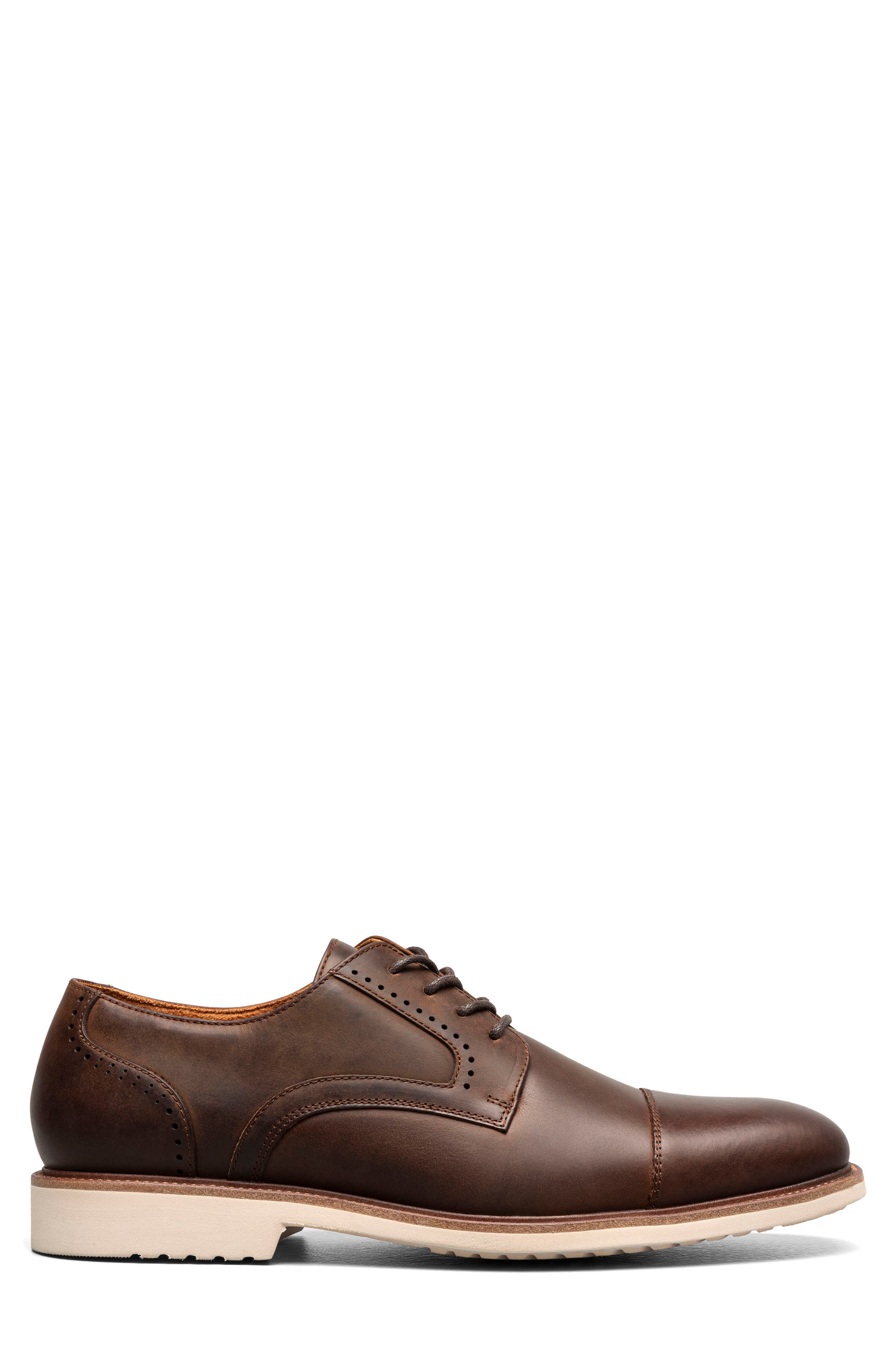 Wesbridge Cap Toe Derby, Alternate, color, BROWN