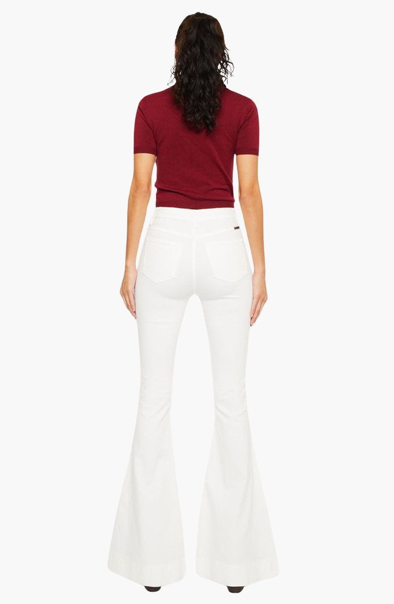 KanCan Braelynn Essentials High Rise Super Flare Jeans, Alternate, color, White