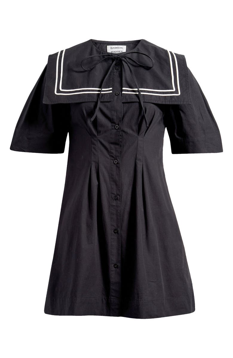 Damson Madder Peppy Sailor Organic Cotton Minidress, Alternate, color,