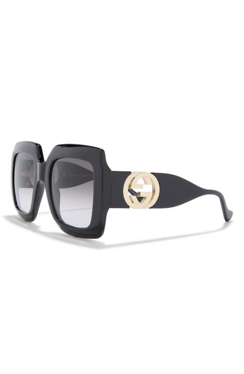 Gucci 54mm Square Sunglasses In Black