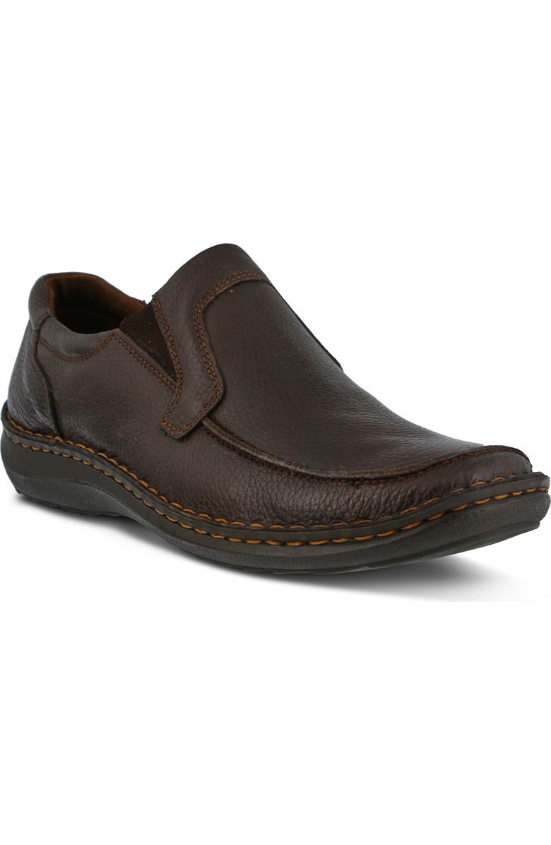 Spring Step Niccolo Moc Toe Loafer, Main, color, Brown