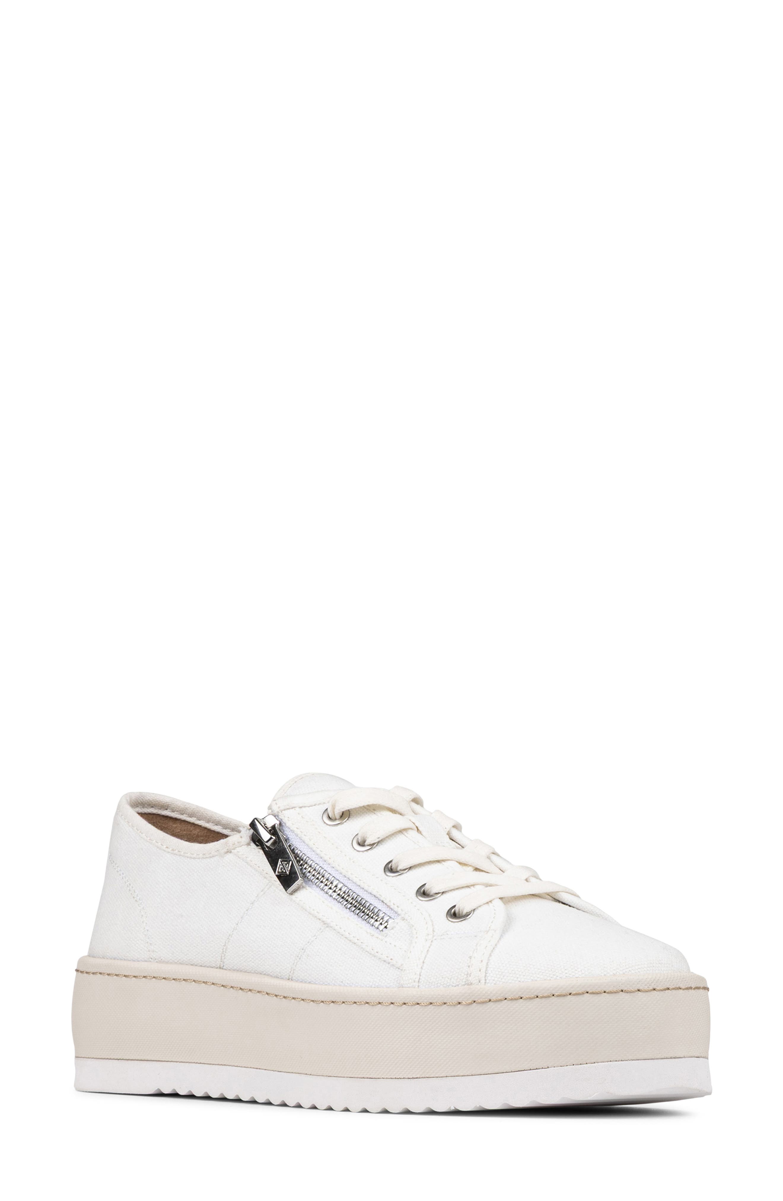 Donald Pliner Fatimah Platform Sneaker, Main, color, White