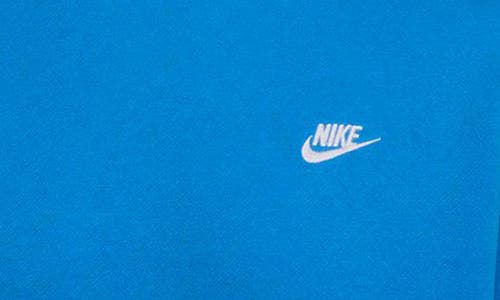 Nike Club Brushed Fleece Crewneck Sweatshirt In Blue
