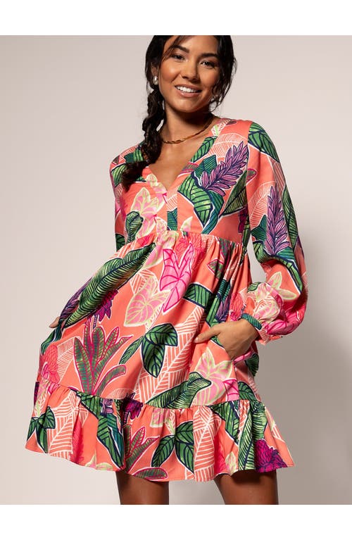Tori Richard Garden Island Hana Dress In Peach
