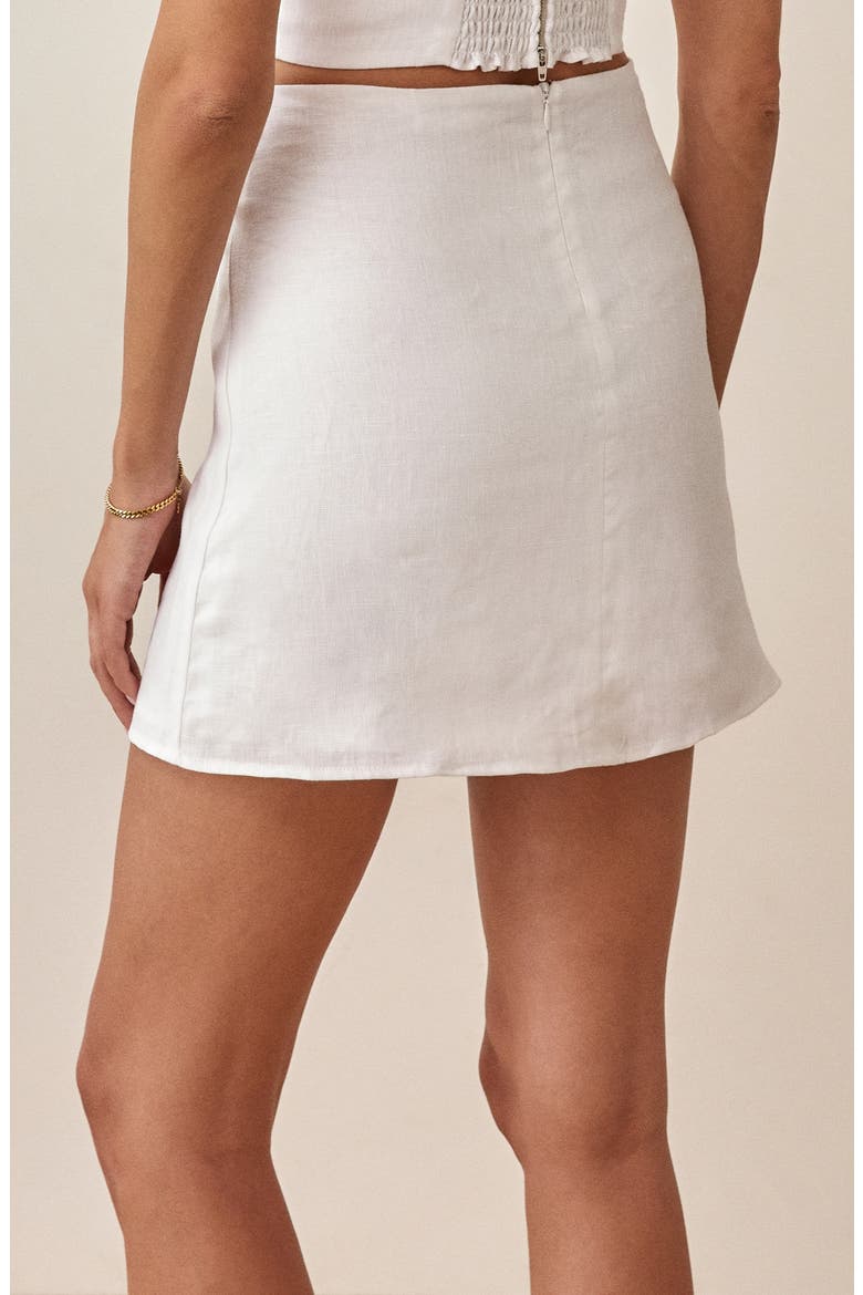 Veranda Miniskirt, Alternate, color, WHITE