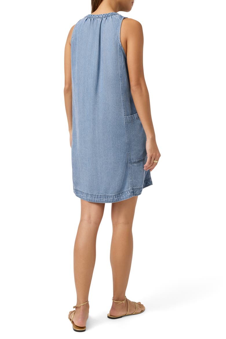Chelsea Sleeveless Denim Minidress, Alternate, color, INDIGO
