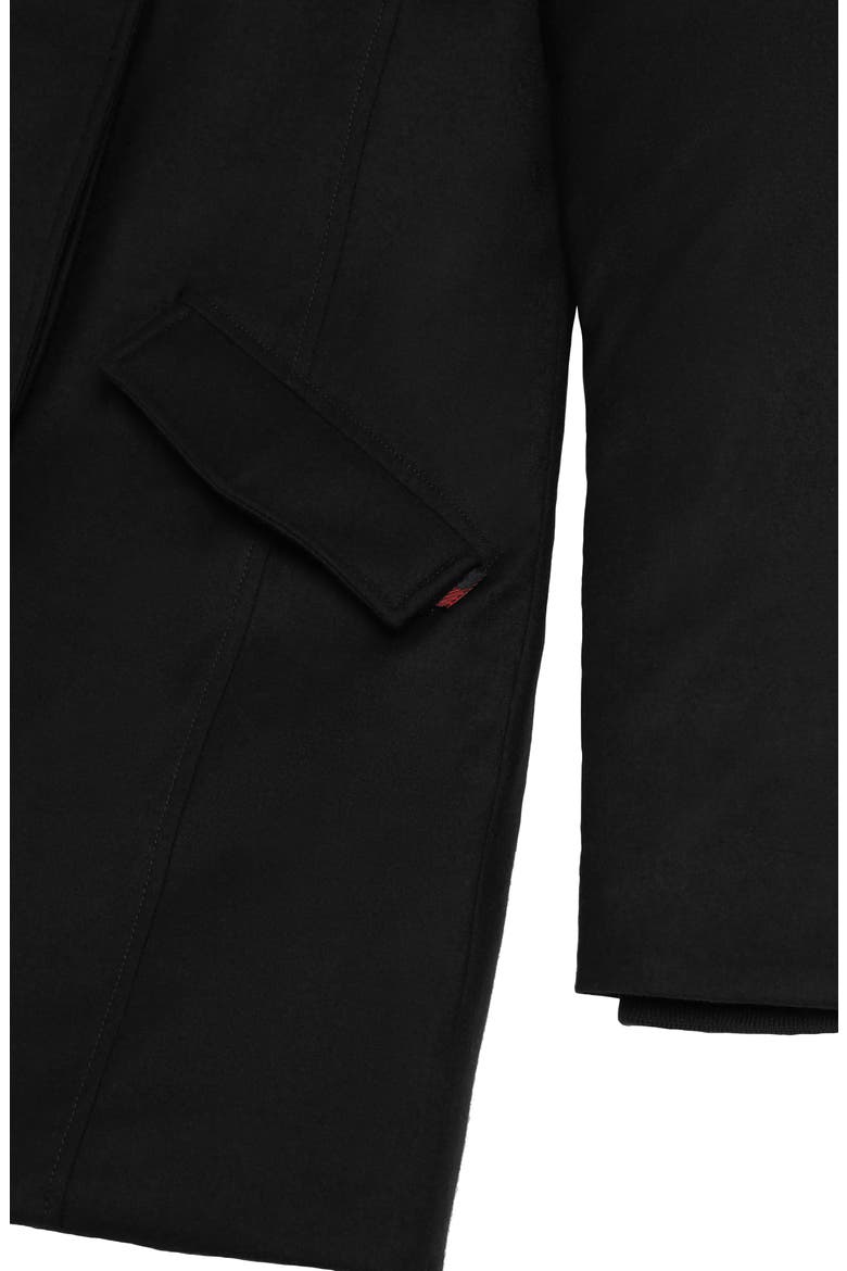 Luxe Arctic Down Parka with Genuine Coyote Fur Trim, Alternate, color, BLACK