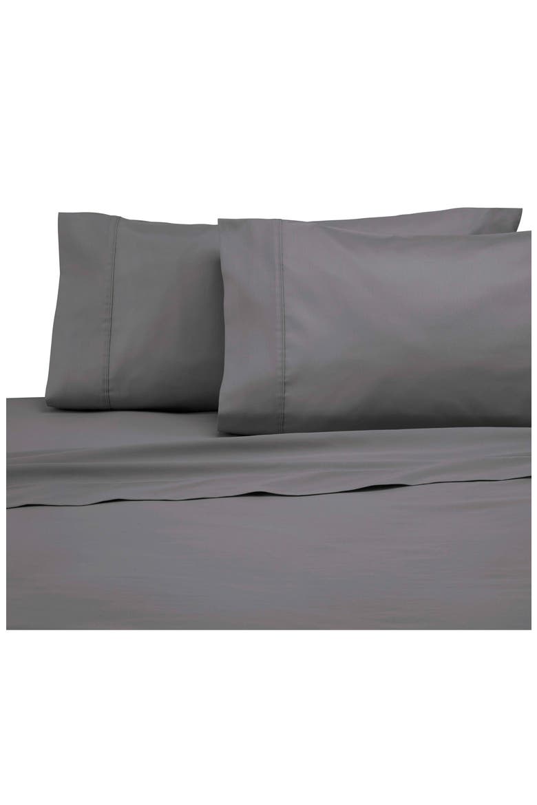 Cotton Sateen Pillowcases, Alternate, color, GRAPHITE