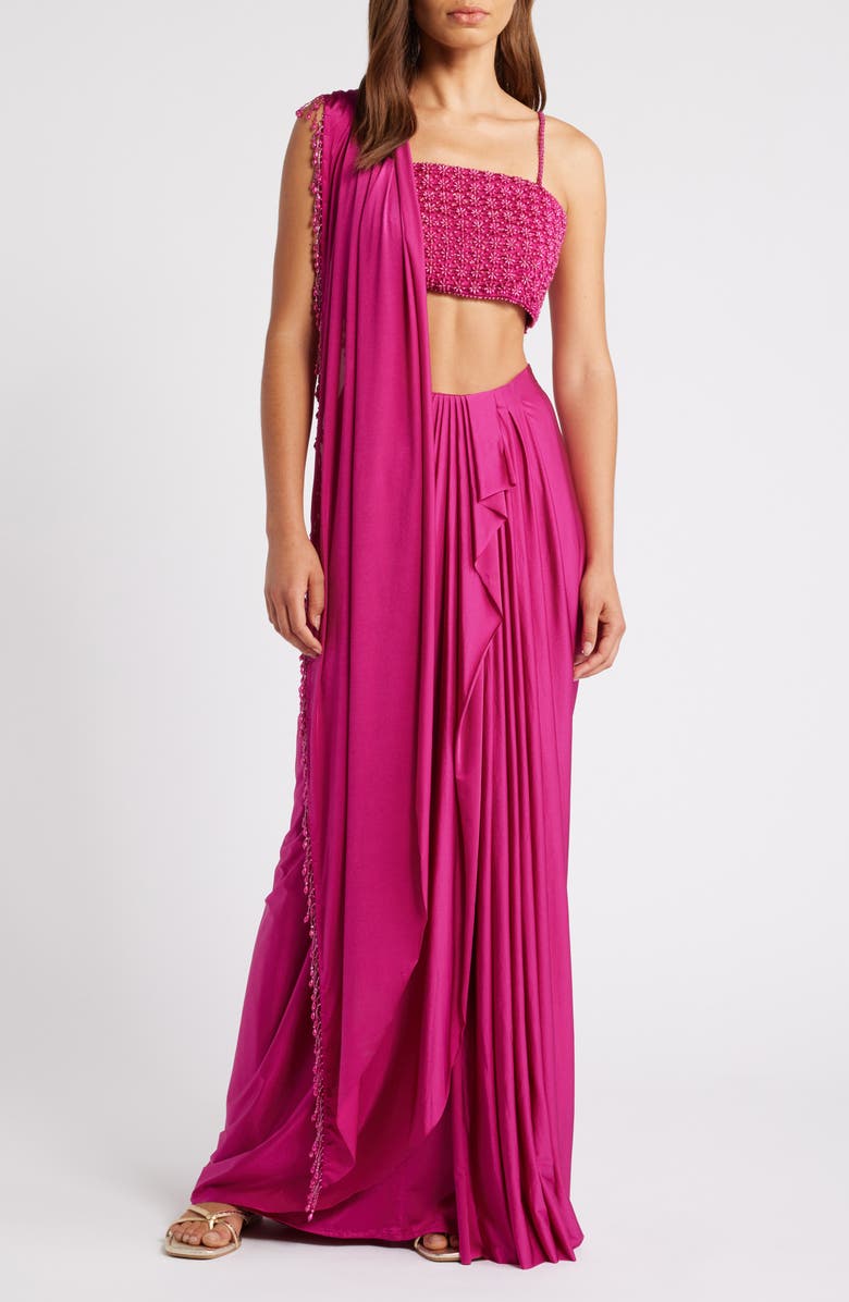 Sani Pearl Beaded Lehenga Choli with Dupatta, Alternate, color, 