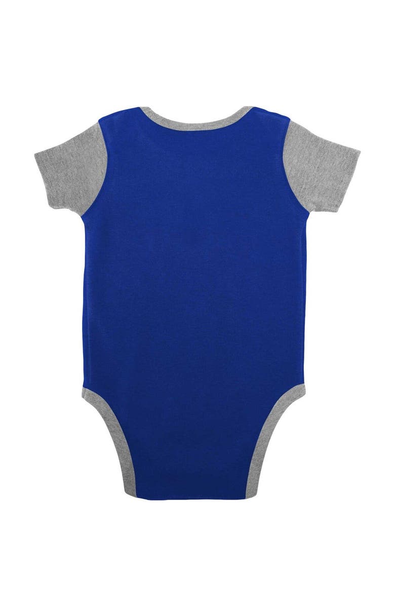 Outerstuff Newborn & Infant Royal Kentucky Wildcats Home Field Advantage Three-Piece Bodysuit, Bib & Booties Set, Alternate, color,
