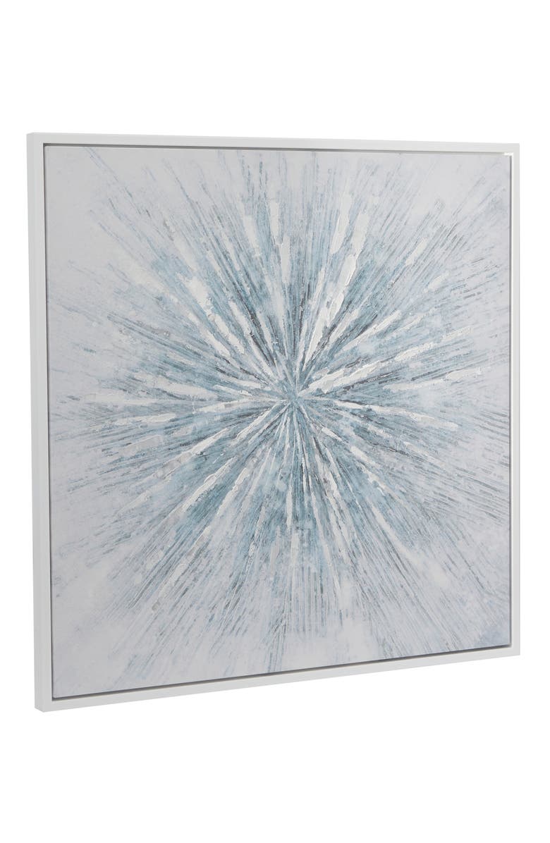 COSMO BY COSMOPOLITAN Abstract Canvas Framed Wall Art, Alternate, color, White/ Blue