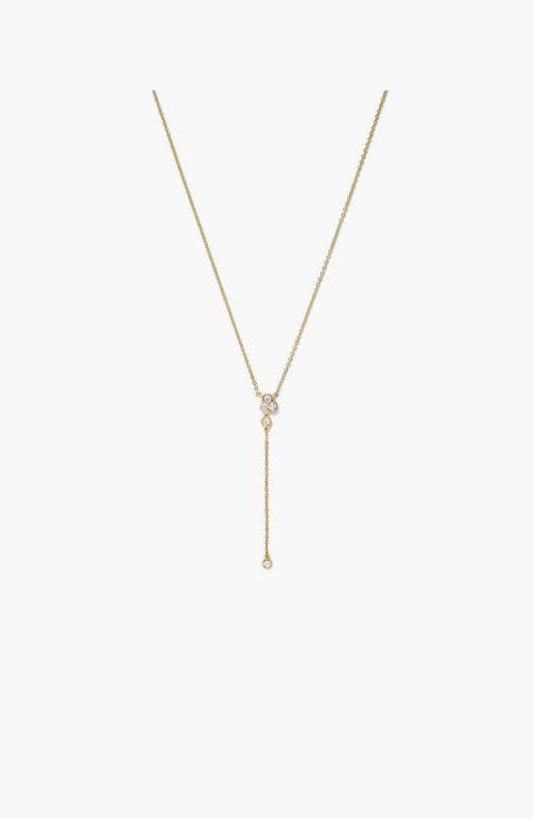 Celeste Lab Grown Diamond Lariat Necklace
