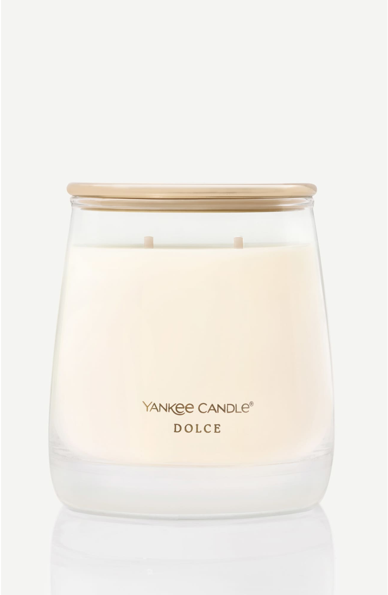 YANKEE CANDLE Dolce Premium Scented Candle, Main, color, White