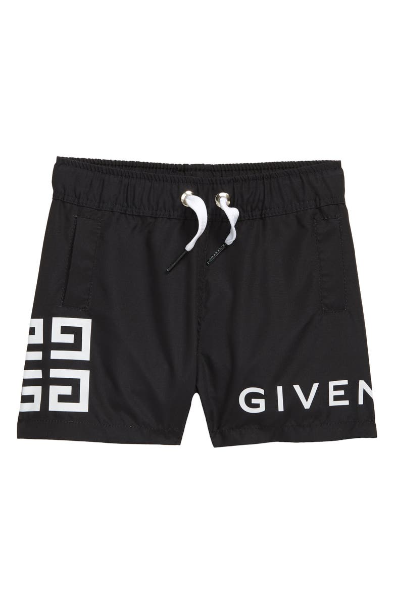 GIVENCHY KIDS Kids' Logo Swim Trunks, Main, color, 