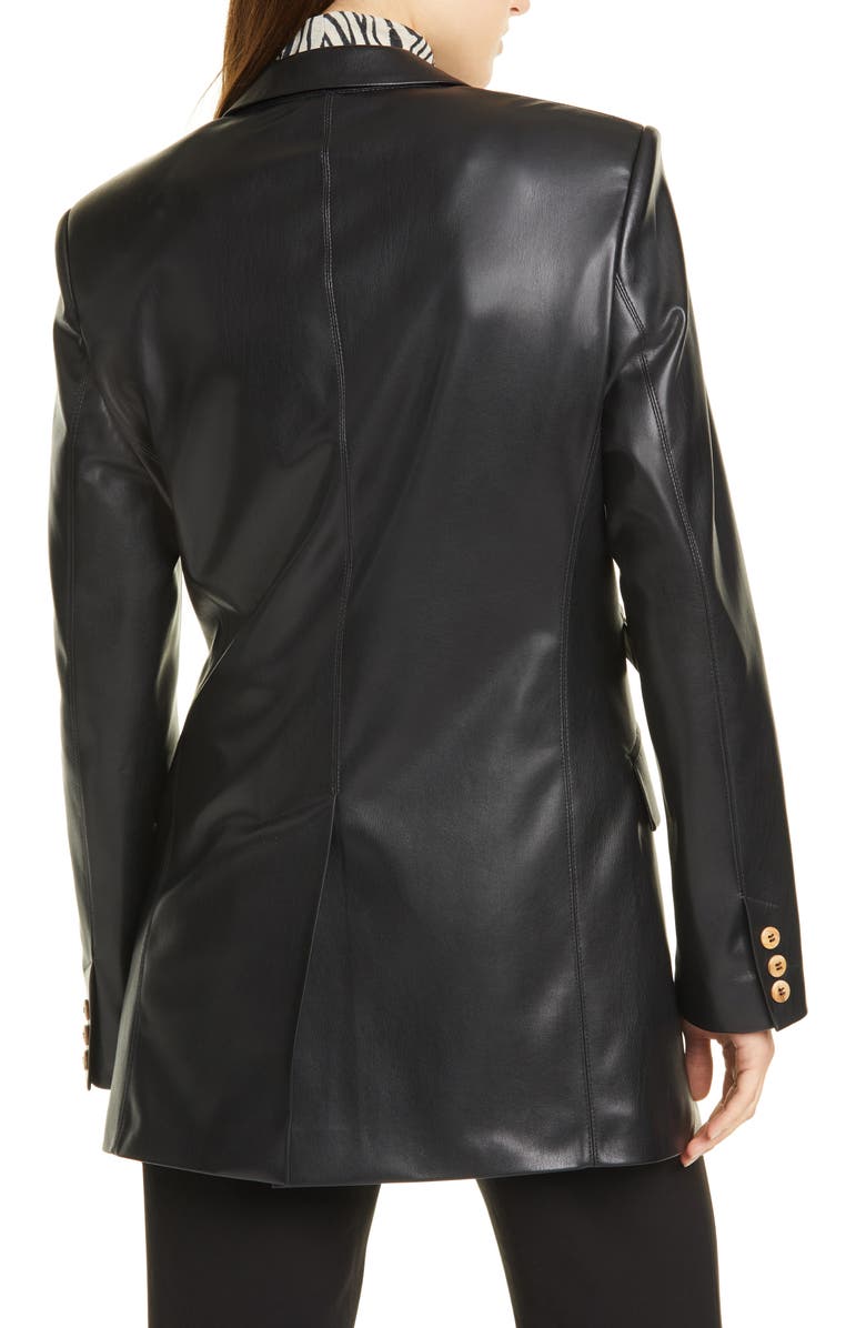 Nanushka Cancun Vegan Leather Blazer, Alternate, color,
