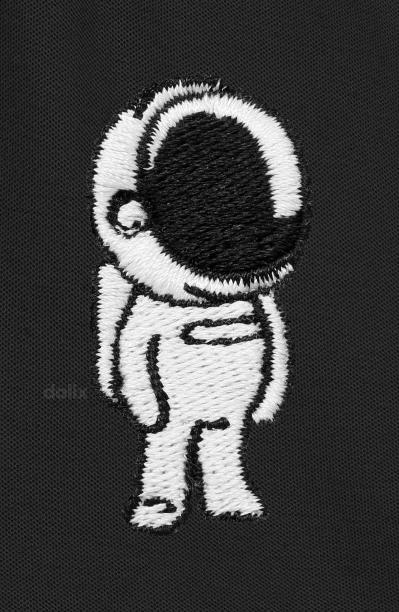 Dalix Mens Astronaut Midweight Gym Short, Alternate, color, Black