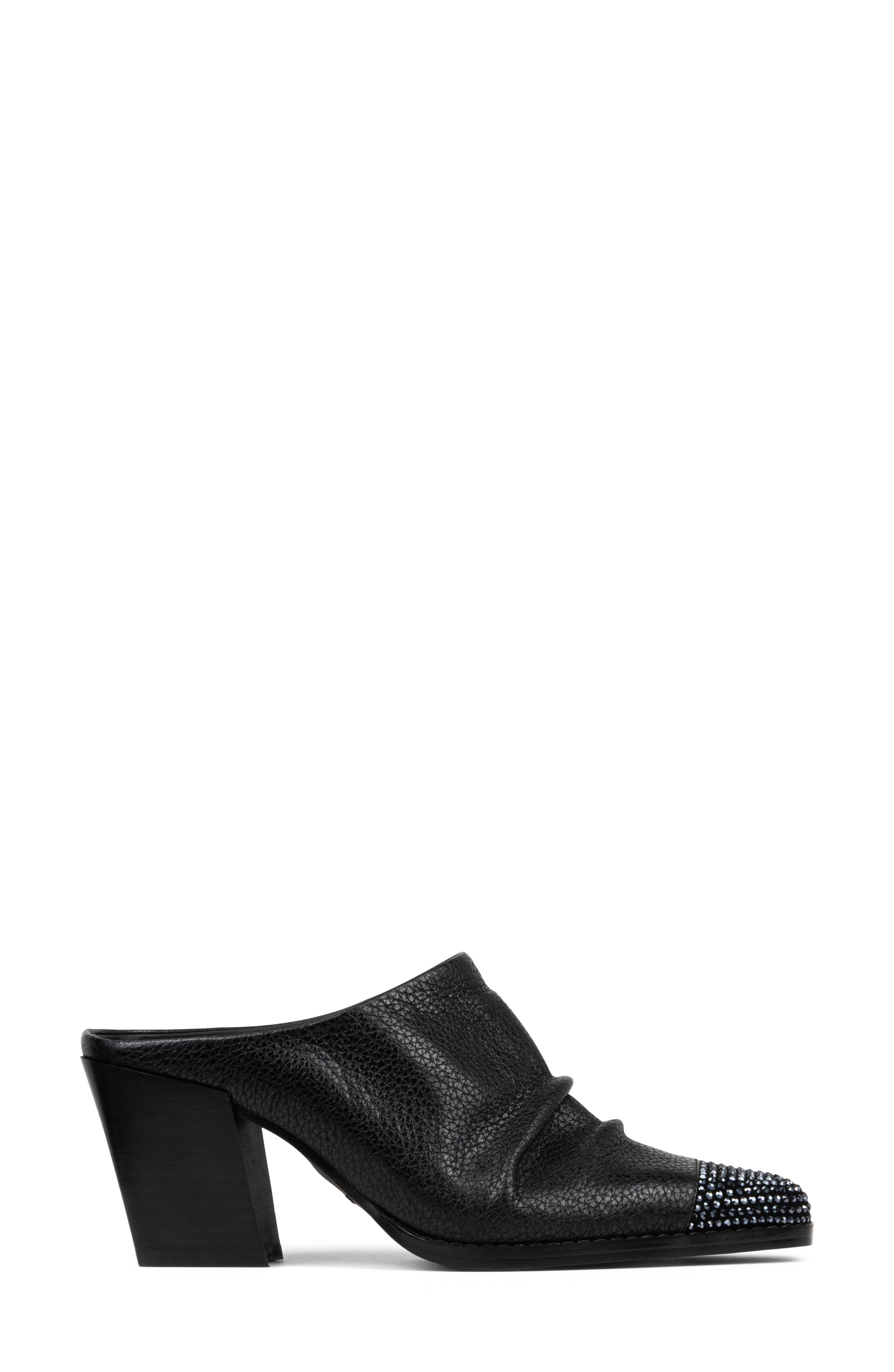 Donald Pliner Western Mule, Alternate, color, Black