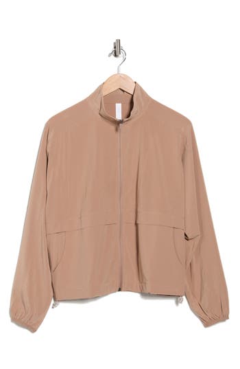 Z By Zella Interval Zip Up Jacket In Nude