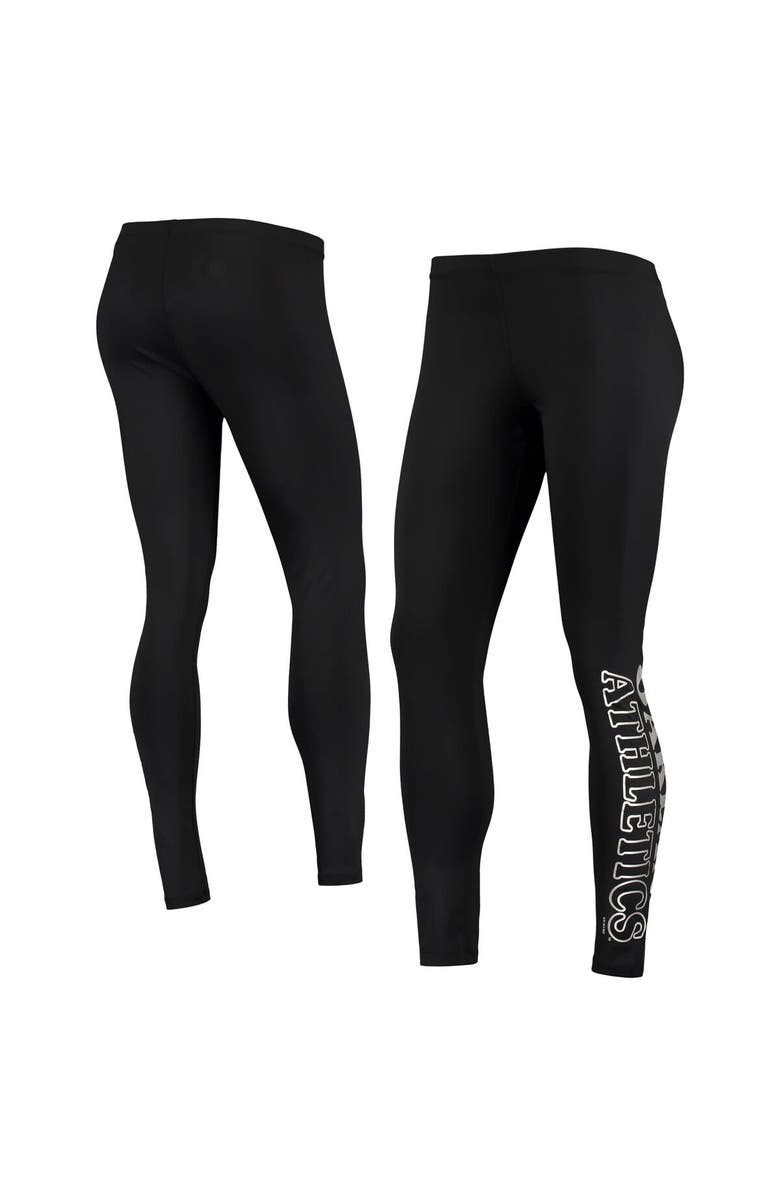 G-III 4HER BY CARL BANKS Women's G-III 4Her by Carl Banks Black Athletics Stadium Lightweight Leggings, Main, color, Black