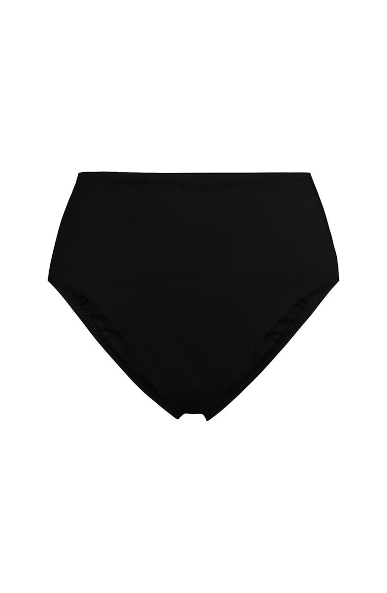 Lands' End Cheeky High Waisted Bikini Bottoms, Alternate, color, Black