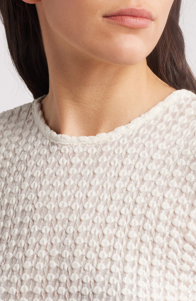 FRAME Textured Long Sleeve Knit Top, Alternate, color,