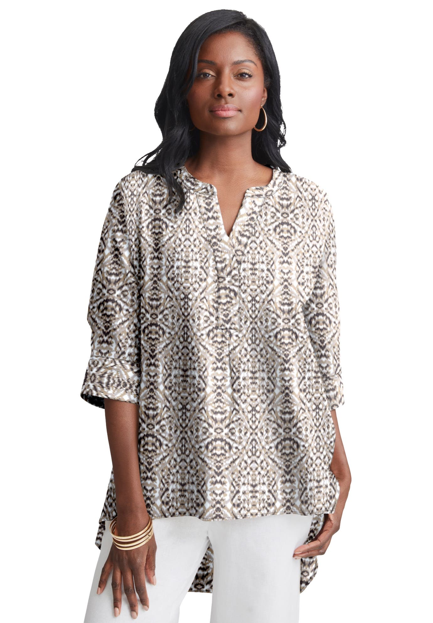 Hi-Low Linen Tunic - image 3