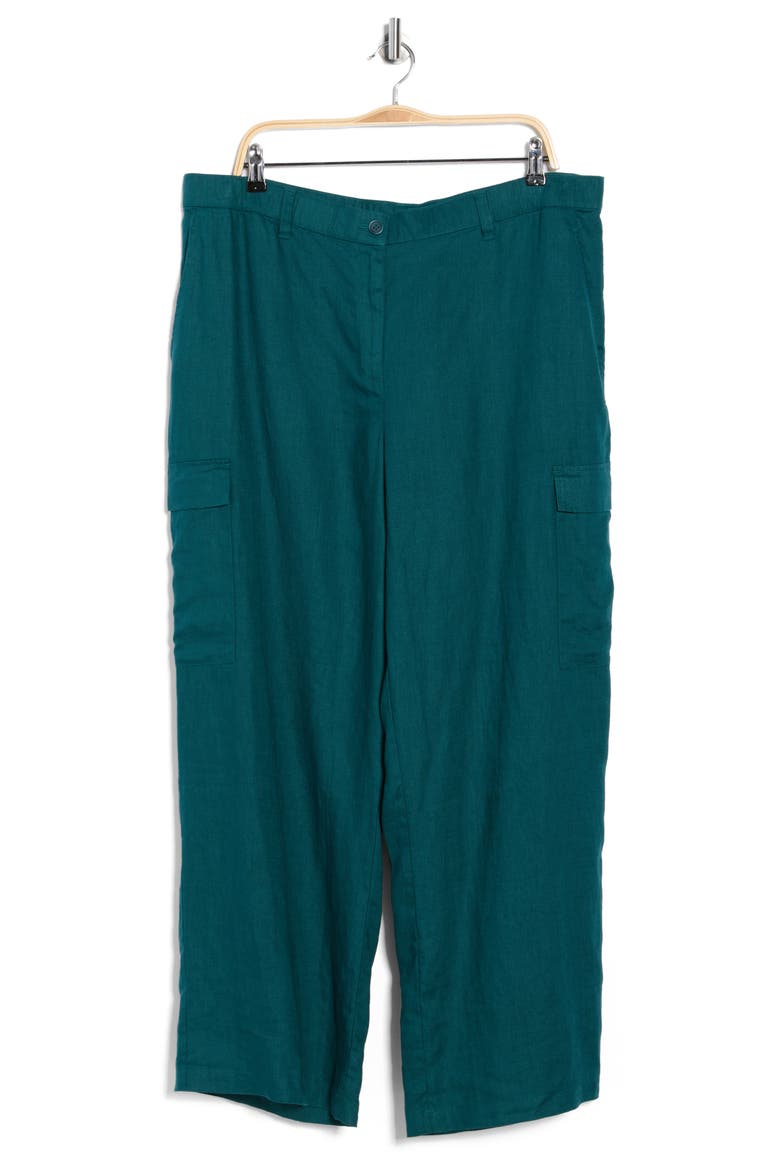 Wide Leg Cargo Pants, Main, color, AEGEAN
