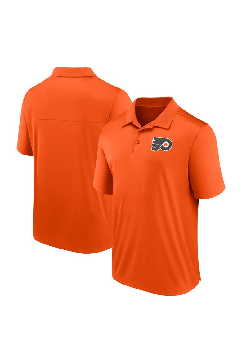 Men's Fanatics Branded  Orange Philadelphia Flyers Left Side Block Polo, Main, color, Orange