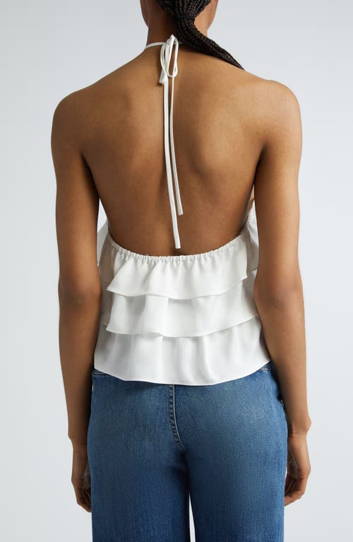 RAMY BROOK RAMY BROOK MINNIE TIERED RUFFLE HALTER TOP