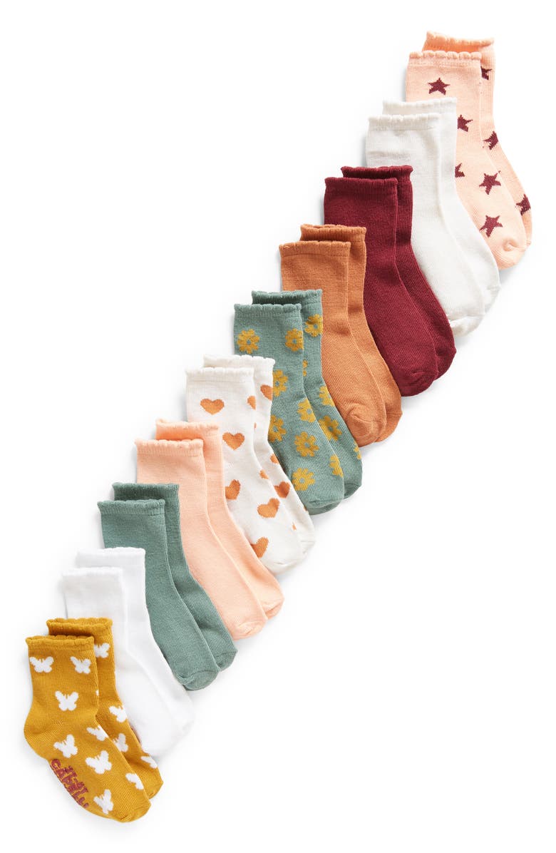 Capelli New York Kids' Assorted 10-Pack Crew Socks, Main, color,