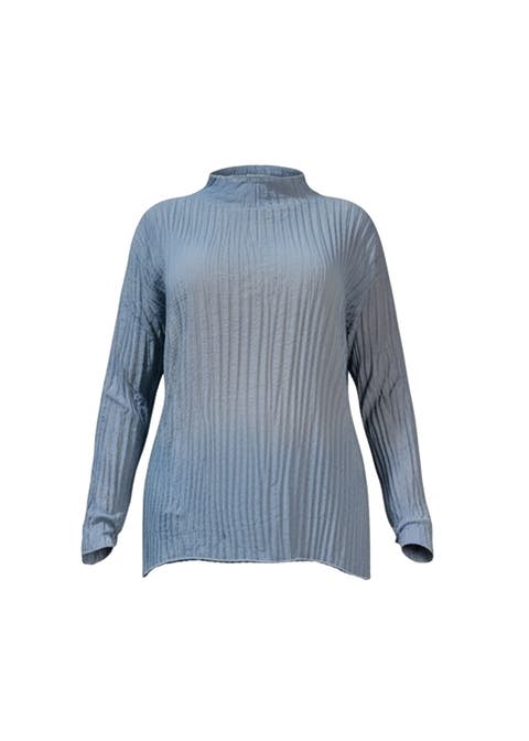 Esme Pleated Funnel Neck Top